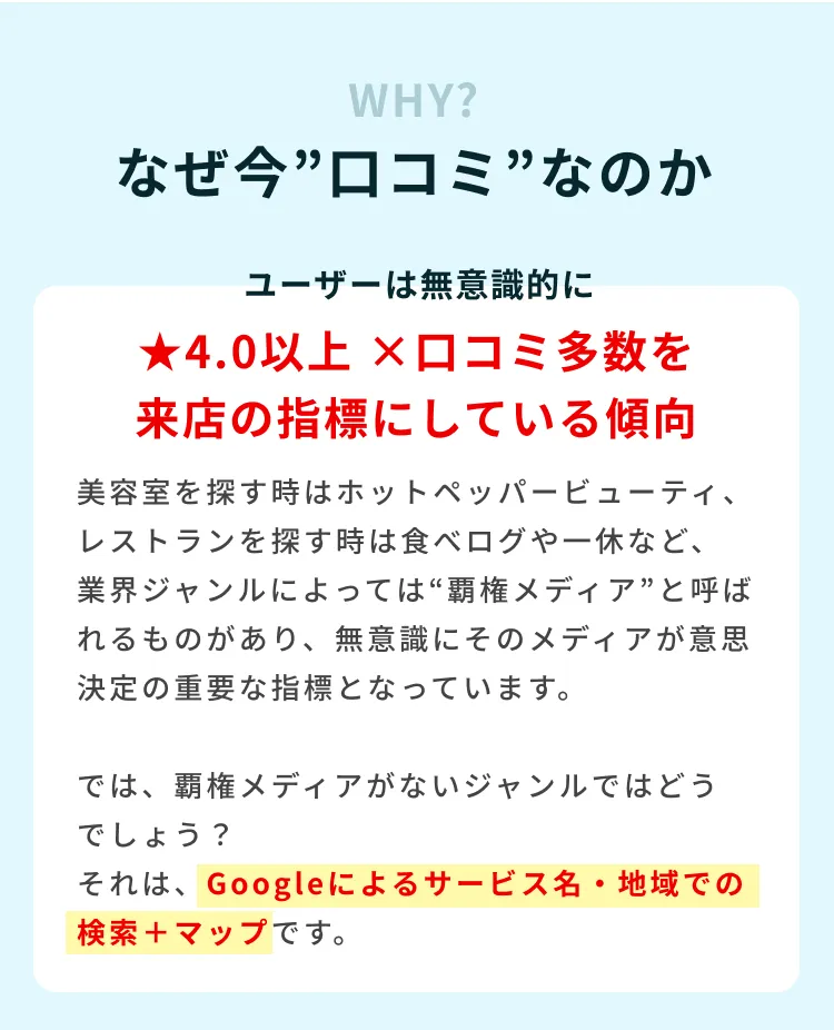なぜ今、口コミなのか？