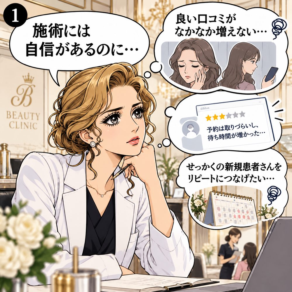 施術には自信があるのに口コミが増えない